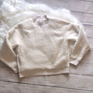 ATHLETA Asana Sherpa Crew Natural Sweater M